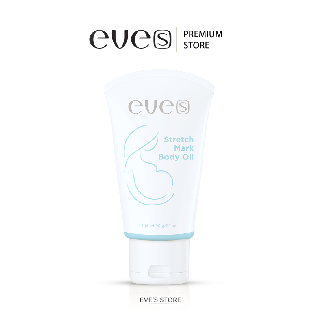 EVE’S อีฟส์ออยล์ อีฟส์ แอนตี้ สเตรช มาร์ค บอดี้ ออยล์ 90 g. ป้องกัน ท้องแตกลาย คนท้อง ตั้งครรภ์ ลดรอยแตกลาย หลังคลอด