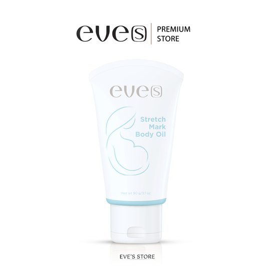 EVE’S อีฟส์ออยล์ อีฟส์ แอนตี้ สเตรช มาร์ค บอดี้ ออยล์ 90 g. ป้องกัน ท้องแตกลาย คนท้อง ตั้งครรภ์ ลดรอยแตกลาย หลังคลอด