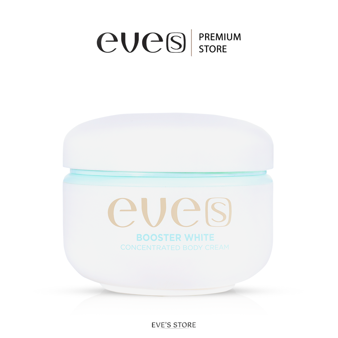 EVE'S บูสเตอร์ ครีม อีฟส์ 100 g. ช่วยให้ผิวกระจ่างใส ชุ่มชื้น ยืดหยุ่น ผิวสุขภาพดี ป้องกันการแตกลาย ลดรอยแตกลาย หลังคลอด