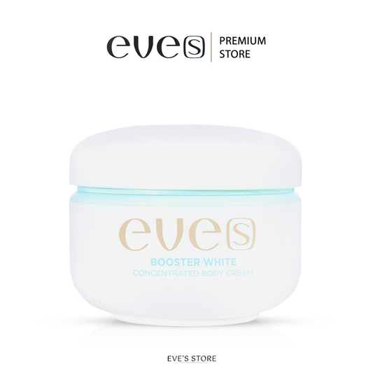 EVE'S บูสเตอร์ ครีม อีฟส์ 100 g. ช่วยให้ผิวกระจ่างใส ชุ่มชื้น ยืดหยุ่น ผิวสุขภาพดี ป้องกันการแตกลาย ลดรอยแตกลาย หลังคลอด